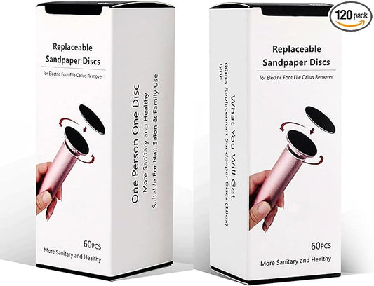 120pcs foot file sandpaper discs