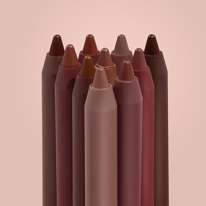 ColourPop Lippie Lip Pencil Vault - 10 High-Pigment, Long-Lasting & Sharpenable Lip Liners with High-Impact Color - Vegan, Cream Formula with Precise Application - Truth or Bare (0.04 oz)