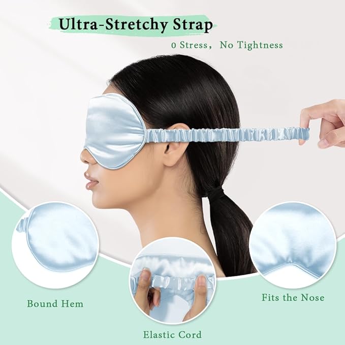 Cooling eye mask and silky