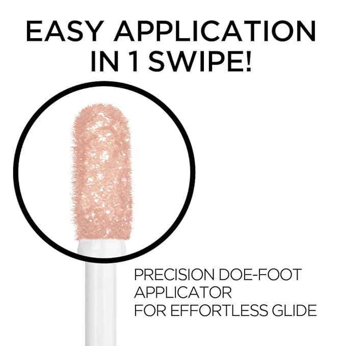 L'Oreal Paris Brilliant Eyes Shimmer Liquid Eye Shadow, Longwearing Lasting Shimmer, Crease Resistant, Flake-Proof, Precision Applicator, Quick Dry, Non-Greasy, Royal Onyx, 0.1 oz.