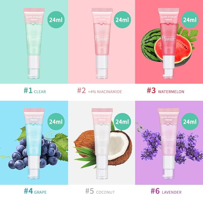 Super Hydrate Primer - Translucent Gel Formula for (04 grape)