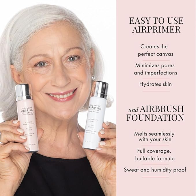 MagicMinerals AirBrush Foundation Set by Jerome Alexander – (Dark Espresso)