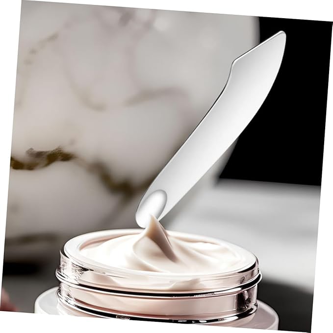 Beavorty Makeup Spatula Foundation Shovel Toning Stick Stainless Steel Mix