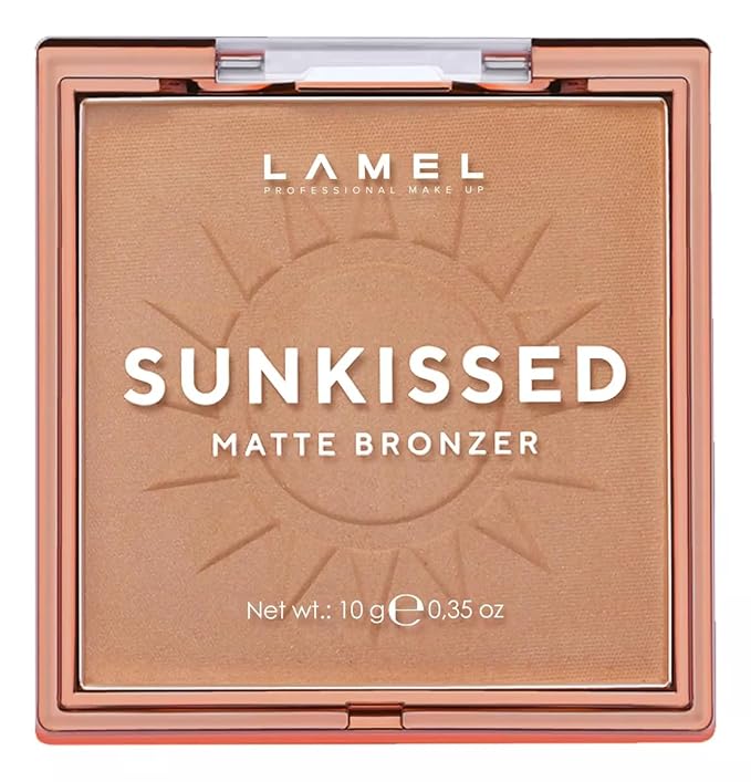 LAMEL Sunkissed Matte Bronzer Face Powder - Non-Shimmer, 0.35oz
