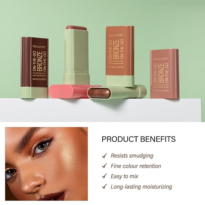 Multi-Use Makeup Bronzer Stick for Effortless Glow -