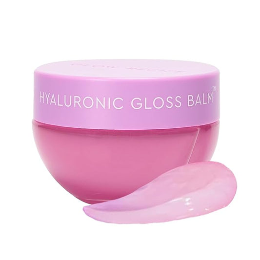 Glow Recipe Hyaluronic Acid Plumping Lip Balm for Women & Men - Clear, Hydrating High-Shine Gloss + Overnight Dry Lips Treatment for a Smooth, Fuller Look - Makeup Prep, Korean Skin Care, 15ml