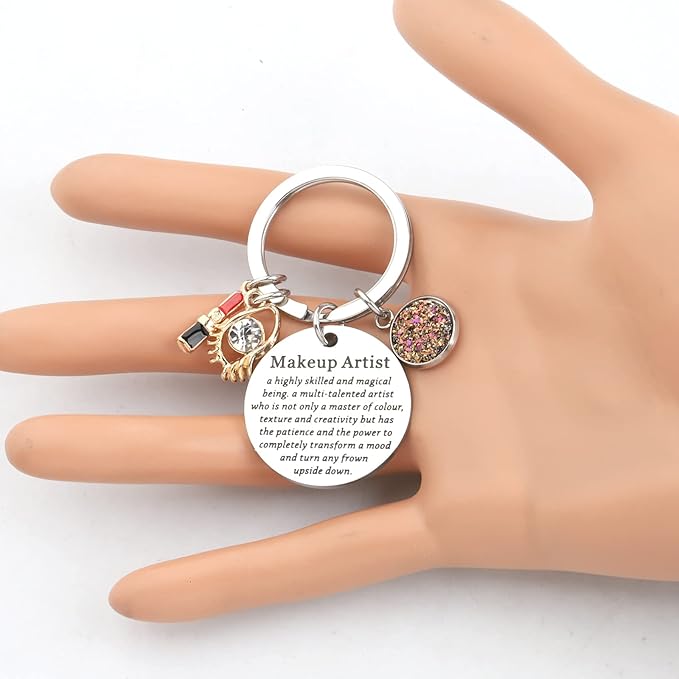 Makeup Artist Keychain Esthetician Gift Beauty