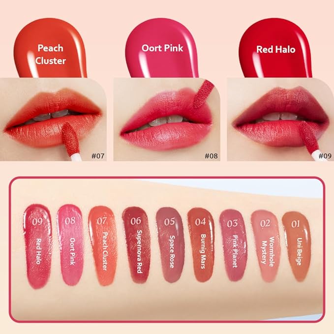 Moonshot KOREA Conscious Fit Mellow Lip Stain Longwear, Weightless, Not Animal Tested,Glow-Boosting, Long-Lasting, Comfortable, Non-Sticky,k-beauty, (Burning Mars, 04)