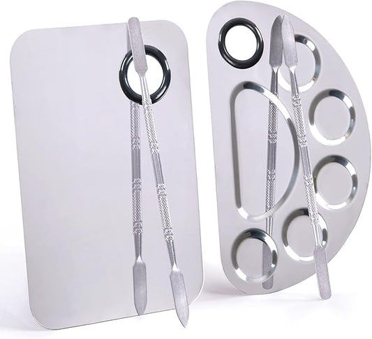 Makeup Palette, Makeup Mixing Palette, Stainless Steel Metal