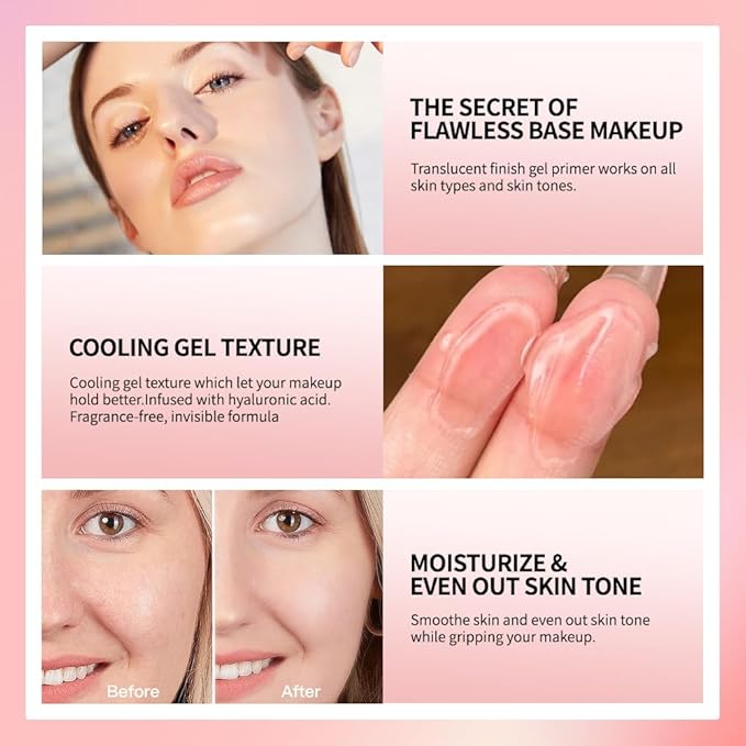 AKARY Gel-Based & Hydrating Face Primer For Smoothing Oz, rape 04 G