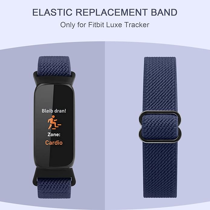 2 Pack Adjustable Elastic Bands for Fitbit Luxe Bands