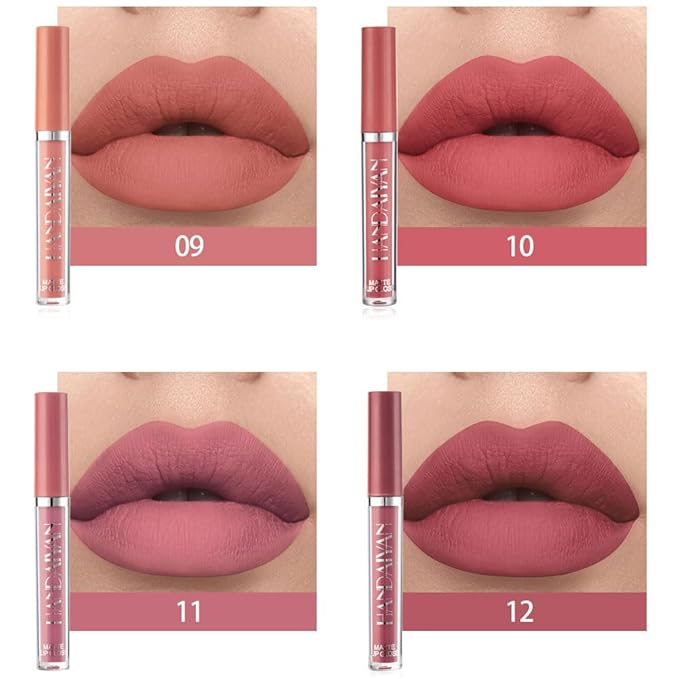 BestLand 3Pcs Matte Liquid Lip Gloss Set - 24H Transfer-Proof, Moisturizing & Non-Sticky I Mauve Pink, Classic Red, Deep Burgundy I Vegan + Cruelty-Free for Daily & Party