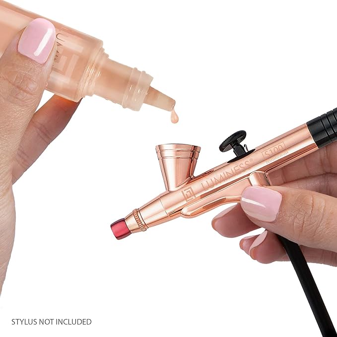 LUMINESS Rose 4-in-1 Airbrush Foundation - Shade 100, 100, Tan, 0.50 Oz