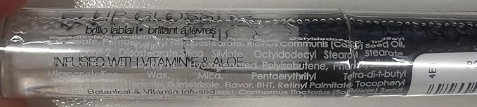 Palladio Lip Gloss, Non-Sticky Lip Gloss, Contains Vitamin E and Aloe, Offers Intense Color and Moisturization, Minimizes Lip Wrinkles, Softens Lips with Beautiful Shiny Finish, Clear