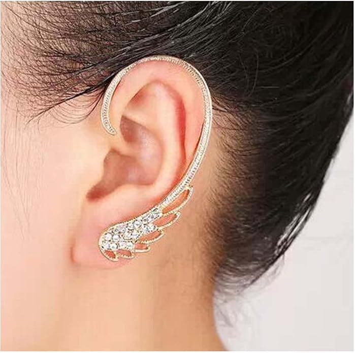 Boho Rhinestone Angel Wing Ear Climber