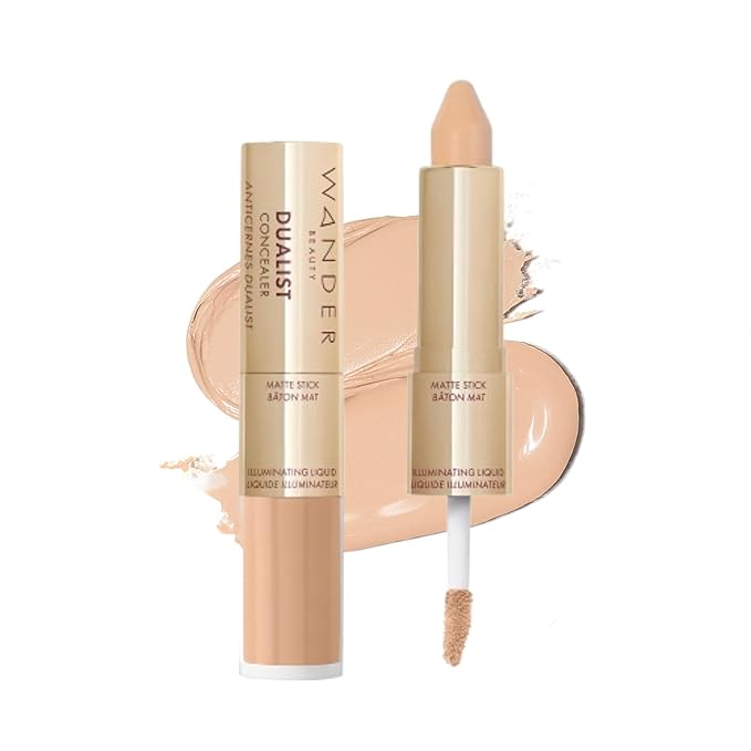 Wander Beauty Dualist Matte and Illuminating Concealer Makeup 0.28 fl oz
