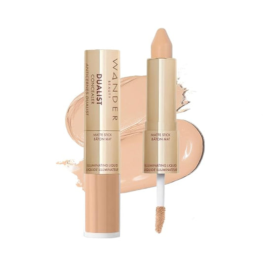 Wander Beauty Dualist Matte and Illuminating Concealer Makeup 0.28 fl oz