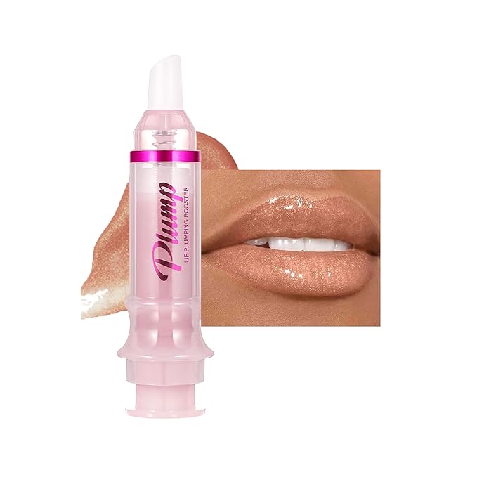 Lip Plumping Lip Gloss, High-Shine & Volumizing Lip Plumping Lip Glass Mirror Lip Glaze Lip Makeup, Long-lasting moisturizing Plump & Pout Lip Lip Gloss for Women (#04)