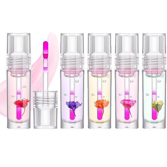 Lip Oil Tinted, Joyeee 6pcs Moisturizing Lip Glow Moisturizing
