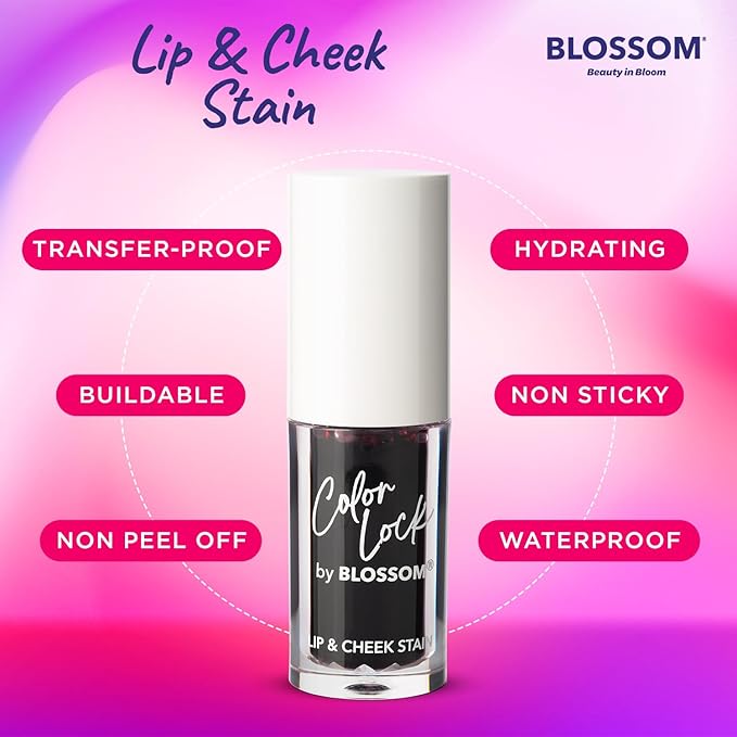 Blossom Color Lock Hydrating Longlasting Lip Stain Hydrating