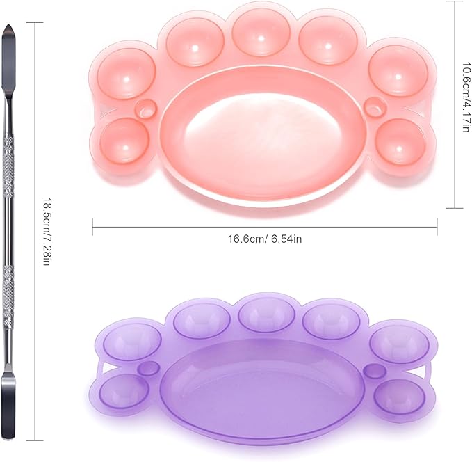 5Pcs ABS Makep Palette Nail Painting Palette