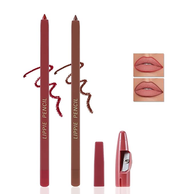 Matte Lip Liner Pencil,Highly Pigmented Retractable Lip Crayon,All Pencil,Highly