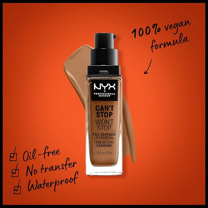 NYX PROFESSIONAL MAKEUP Can't Stop Won't Stop Foundation, of 3)