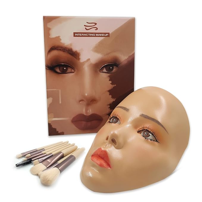 3D Makeup Practice Face,Reusable Makeup Mannequin