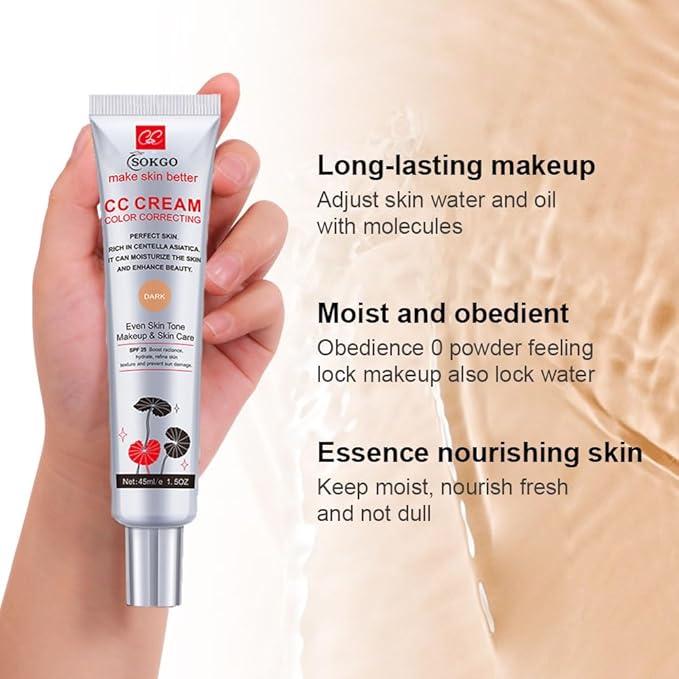 Color Correcting CC Cream with Centella Asiatica, Full-Coverage