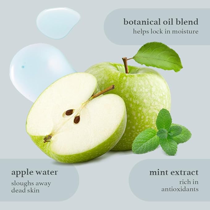 NOONI Korean Hydrating Lip Oil - Applemint | Long-Lasting, Moisturizing, Plumping, Revitalizing for Dry Lips, Waterproof, No Peel Off, Hydrating, Nourishing Crystal Clear, 0.12 FL Oz