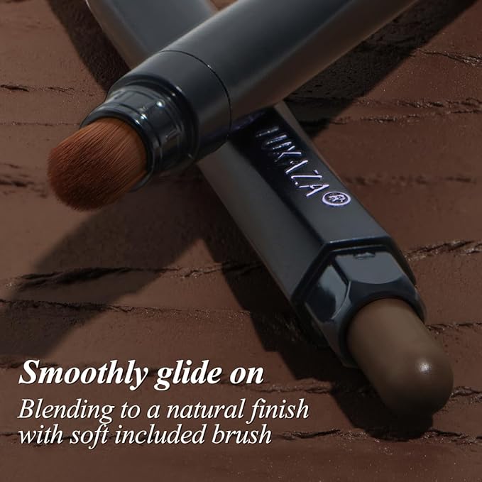 10PCS Eyeshadow Stick,Shimmer And Matte Brown Metallic Cream Eyeshadow Pencil Crayon with Smudge-proof & Waterproof,Eye Brightener Stick