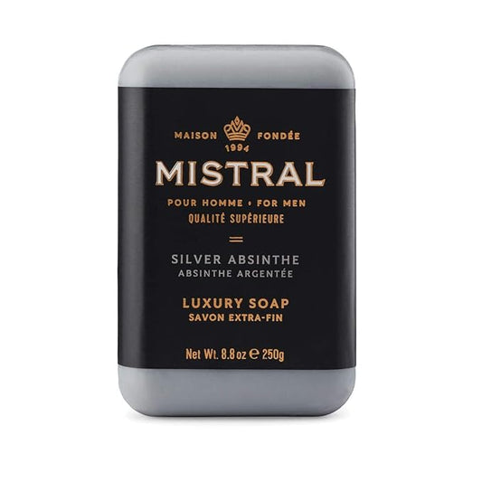 Mistral Bar Soap, Silver Absinthe, Large