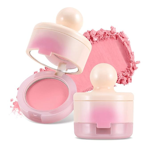 Boobeen Blush Compact for Face, Matte Powder Blush Natural Glowing