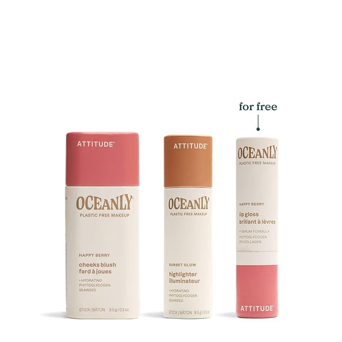 ATTITUDE Happy Berry Makeup Trio Set,