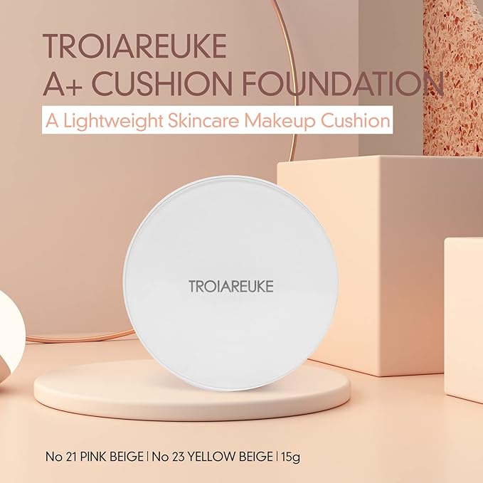 TROIAREUKE A+ Cushion Foundation (Shade 23) I Natural