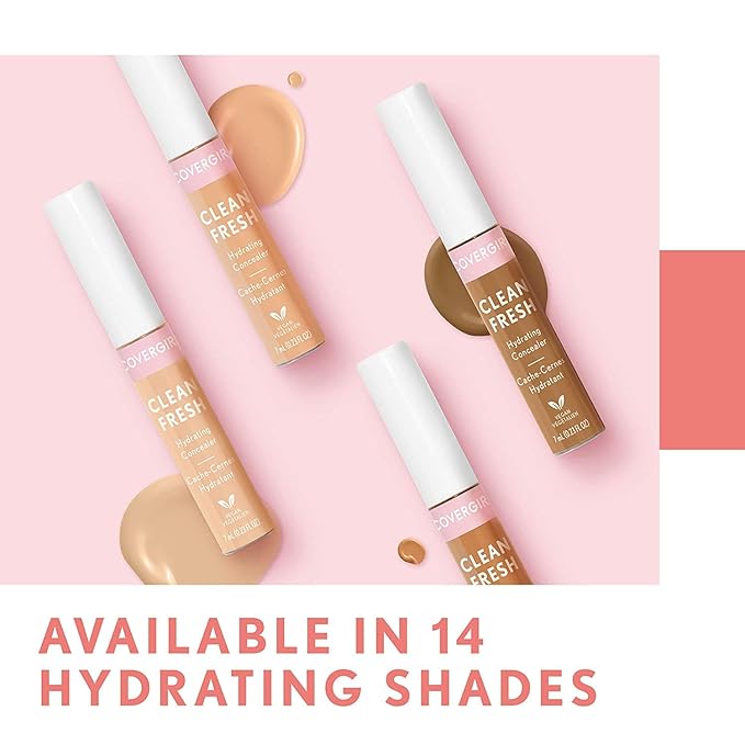 COVERGIRL Clean Fresh Hydrating Concealer, Light, 0.23 Fl 0.23 Fl Oz