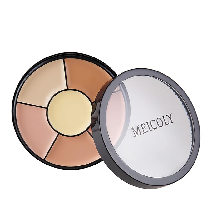 MEICOLY 6 Shades High Coverage Concealer,Tattoo Cover Palette,Cover