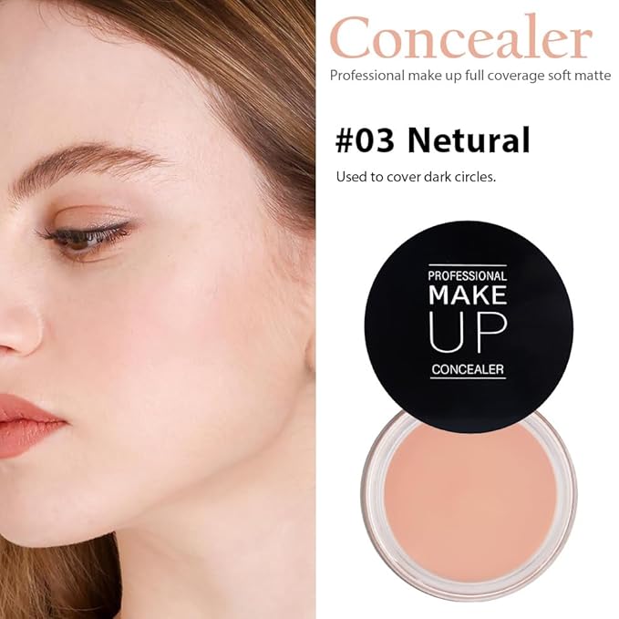Kaely Pot Concealer Full Coverage Set,under Eye Brightener ojeras 03
