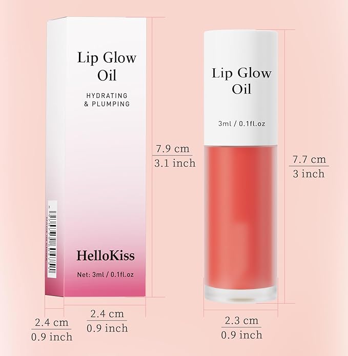 2 Pack Plumping Lip Oil,No-Sticky Lip Nourishing