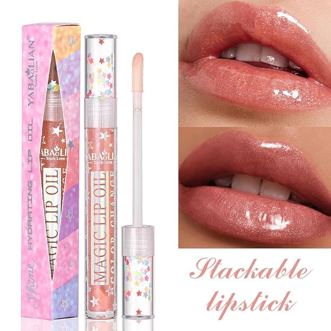 Petansy Shimmery Glitter Lip Gloss 6 Colors Liquid Lipstick Set Plumping Lip Oil | Syrupy gloss | Long Lasting | Moisturizing| High Shine | Lip Glow Set (6 Colors/Set)