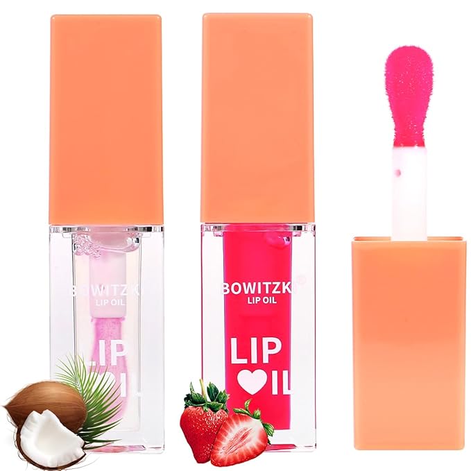Bowitzki 2 Pcs Color Changing Hydrating Lip Oil,