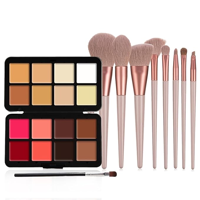 16 Color Cream Makeup Palette, Blush Concealer Highlighter