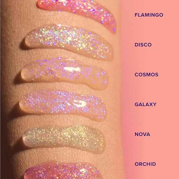 UNICORN SNOT Glitter Lip Gloss - Sparkly Lip Shine - Stocking Stuffers for Women, Gifts for Teen Girls - Vegan & Cruelty-Free Non-Sticky Formula Gloss Glitter Makeup - Opalescent Aqua (Galaxy)