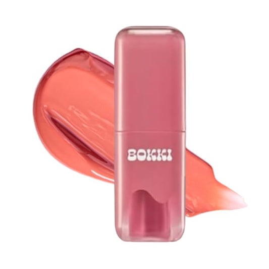 Glow Bokki Glossy Lip Tint, Korean Beauty (GB06 Cheese Coral, 4.1 grams)