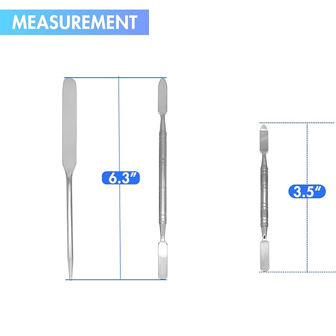 Foundation Spatula, 3pcs Stainless Steel Makeup Spatula Mixing