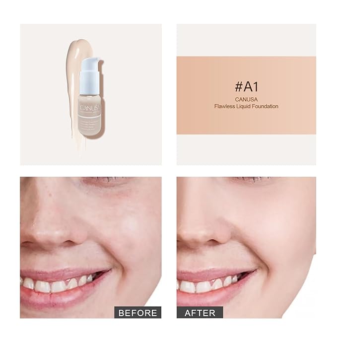 CANUSA Flawless Liquid Foundation (A1 Cream)