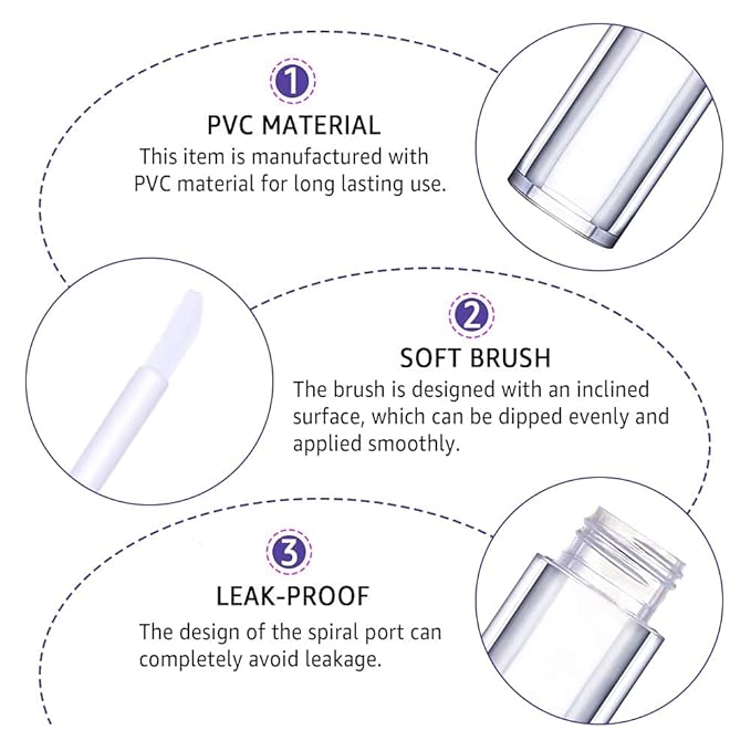 AMORIX 5ml Fish Scales Lip Gloss Tubes with Wand - 72 Pack Empty Containers + 4pcs Syringes for DIY Lip Gloss Balm