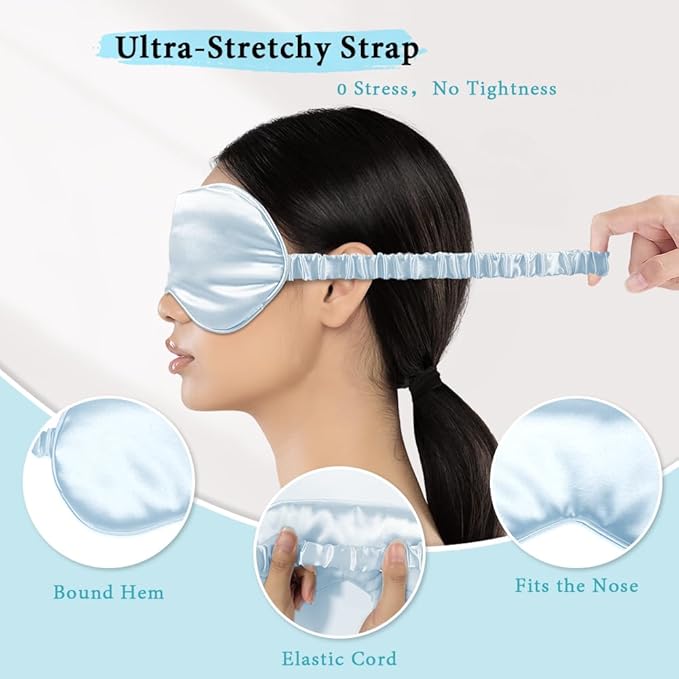 Cooling eye mask and silky