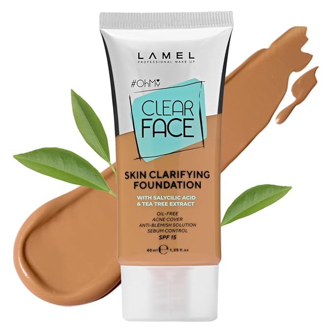 Lamel- Oh my Clear Face Foundation-406 Sand | 40ml