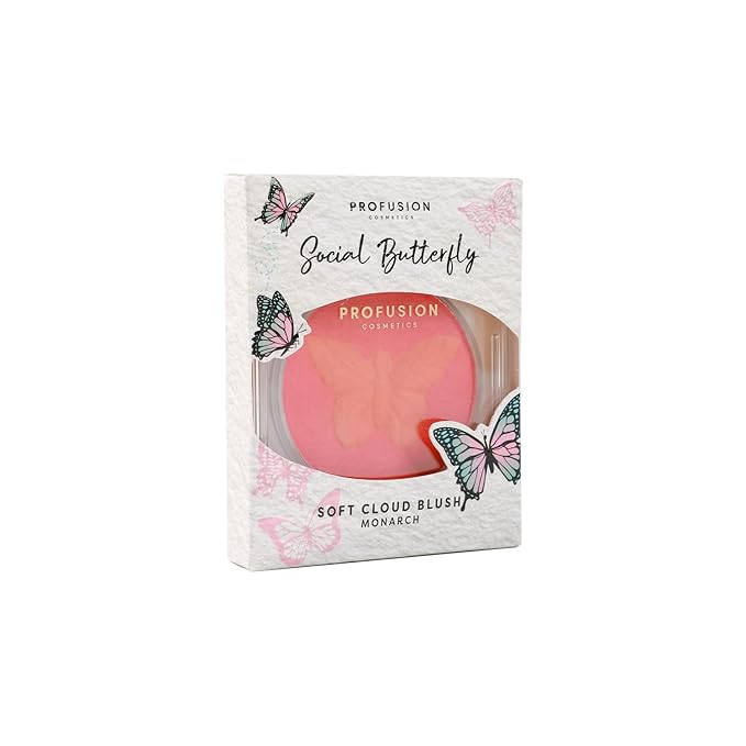 Profusion Cosmetics Empowered Social Butterfly Mousse Blush, Lightweight (Monarch, Standard)